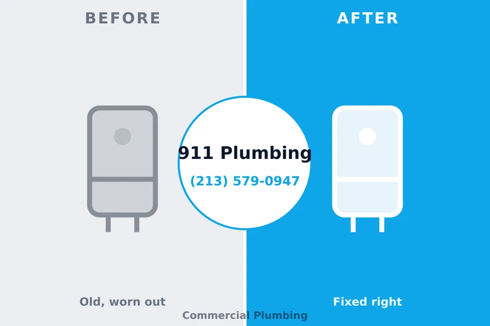 Before and after: plumbing repair Victory Gardens, NJ